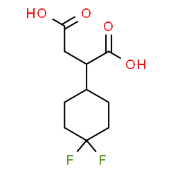 ChemSpider 2D Image | 2-(4,4-Difluorocyclohexyl)succinic acid | C10H14F2O4