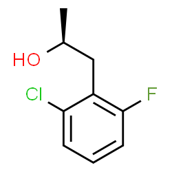 ChemSpider 2D Image | (2S)-1-(2-Chloro-6-fluorophenyl)-2-propanol | C9H10ClFO