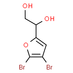 ChemSpider 2D Image | 1-(4,5-Dibromo-2-furyl)-1,2-ethanediol | C6H6Br2O3