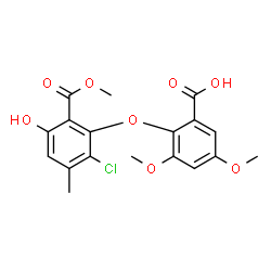 ChemSpider 2D Image | chrysine D | C18H17ClO8