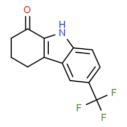 ChemSpider 2D Image | 6-Trifluoromethyl-2,3,4,9-tetrahydro-carbazol-1-one | C13H10F3NO