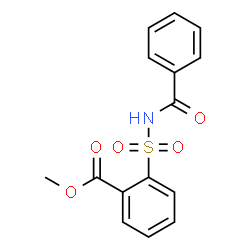 ChemSpider 2D Image | Methyl 2-(benzoylsulfamoyl)benzoate | C15H13NO5S
