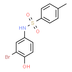 ChemSpider 2D Image | N-(3-Bromo-4-hydroxyphenyl)-4-methylbenzenesulfonamide | C13H12BrNO3S