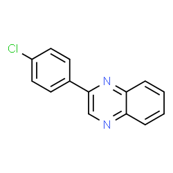 ChemSpider 2D Image | 2-(4-Chlorophenyl)quinoxaline | C14H9ClN2