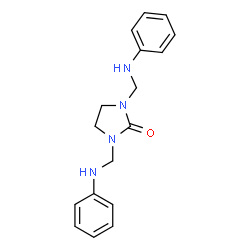ChemSpider 2D Image | 1,3-Bis(anilinomethyl)-2-imidazolidinone | C17H20N4O