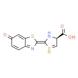 ChemSpider 2D Image | (2E,4S)-2-(6-oxo-1,3-benzothiazol-2-ylidene)-3,4-dihydrothiazole-4-carboxylic acid | C11H7N2O3S2