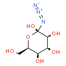 ChemSpider 2D Image | (2S,3R,4S,5R,6R)-2-Azido-6-(hydroxymethyl)tetrahydro-2H-pyran-2,3,4,5-tetrol (non-preferred name) | C6H11N3O6