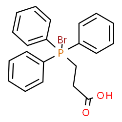 ChemSpider 2D Image | 3-[Bromo(triphenyl)phosphoranyl]propanoic acid | C21H20BrO2P