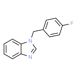 ChemSpider 2D Image | 1-(4-Fluorobenzyl)-1H-benzimidazole | C14H11FN2