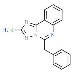 ChemSpider 2D Image | 5-Benzyl[1,2,4]triazolo[1,5-c]quinazolin-2-amine | C16H13N5