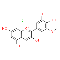 ChemSpider 2D Image | Petunidin chloride | C16H13ClO7