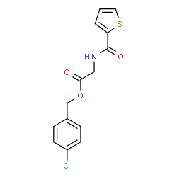 ChemSpider 2D Image | 4-Chlorobenzyl N-(2-thienylcarbonyl)glycinate | C14H12ClNO3S