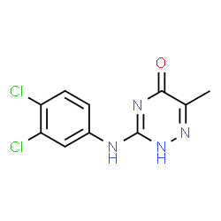ChemSpider 2D Image | 3-[(3,4-dichlorophenyl)amino]-6-methyl-1,2,4-triazin-5-ol | C10H8Cl2N4O