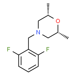 ChemSpider 2D Image | (2R,6S)-4-(2,6-Difluorobenzyl)-2,6-dimethylmorpholine | C13H17F2NO