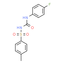 ChemSpider 2D Image | N-[(4-Fluorophenyl)carbamoyl]-4-methylbenzenesulfonamide | C14H13FN2O3S