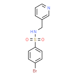 ChemSpider 2D Image | 4-Bromo-N-(3-pyridinylmethyl)benzenesulfonamide | C12H11BrN2O2S