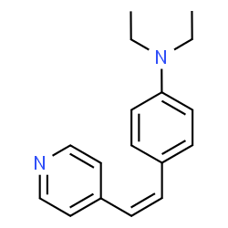 ChemSpider 2D Image | N,N-Diethyl-4-[(Z)-2-(4-pyridinyl)vinyl]aniline | C17H20N2