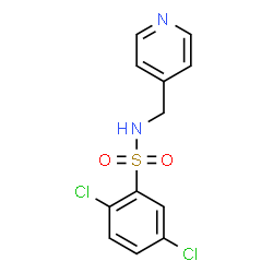 ChemSpider 2D Image | 2,5-Dichloro-N-(4-pyridinylmethyl)benzenesulfonamide | C12H10Cl2N2O2S
