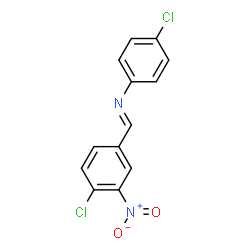 ChemSpider 2D Image | (4-Chloro-3-nitro-benzylidene)-(4-chloro-phenyl)-amine | C13H8Cl2N2O2