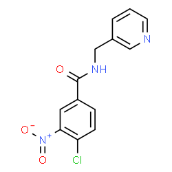 ChemSpider 2D Image | 4-Chloro-3-nitro-N-(3-pyridinylmethyl)benzamide | C13H10ClN3O3