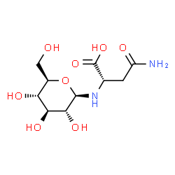 ChemSpider 2D Image | (2S)-4-Amino-4-oxo-2-{[(2R,3R,4S,5S,6R)-3,4,5-trihydroxy-6-(hydroxymethyl)tetrahydro-2H-pyran-2-yl]amino}butanoic acid (non-preferred name) | C10H18N2O8