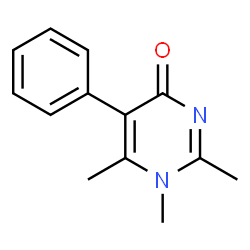 ChemSpider 2D Image | 1,2,6-Trimethyl-5-phenyl-1H-pyrimidin-4-one | C13H14N2O