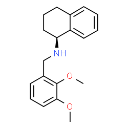 ChemSpider 2D Image | (1S)-N-(2,3-Dimethoxybenzyl)-1,2,3,4-tetrahydro-1-naphthalenamine | C19H23NO2