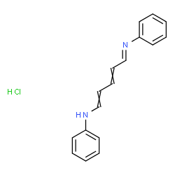 ChemSpider 2D Image | N-[(5E)-5-(Phenylimino)-1,3-pentadien-1-yl]aniline hydrochloride (1:1) | C17H17ClN2