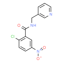ChemSpider 2D Image | 2-Chloro-5-nitro-N-(3-pyridinylmethyl)benzamide | C13H10ClN3O3