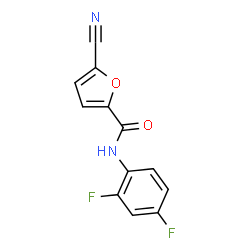 ChemSpider 2D Image | 5-Cyano-N-(2,4-difluorophenyl)-2-furamide | C12H6F2N2O2