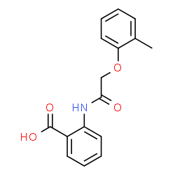 ChemSpider 2D Image | 2-{[(2-Methylphenoxy)acetyl]amino}benzoic acid | C16H15NO4