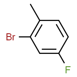 ChemSpider 2D Image | 2-Bromo-4-fluoro-1-methylbenzene | C7H6BrF