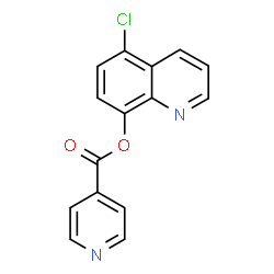 ChemSpider 2D Image | 5-Chloro-8-quinolinyl isonicotinate | C15H9ClN2O2