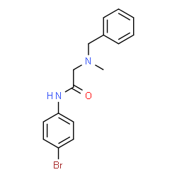 ChemSpider 2D Image | N~2~-Benzyl-N-(4-bromophenyl)-N~2~-methylglycinamide | C16H17BrN2O