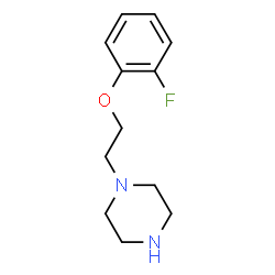 ChemSpider 2D Image | 1-[2-(2-Fluorophenoxy)ethyl]piperazine | C12H17FN2O