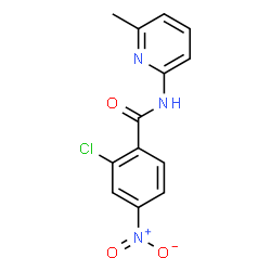 ChemSpider 2D Image | 2-Chloro-N-(6-methyl-2-pyridinyl)-4-nitrobenzamide | C13H10ClN3O3