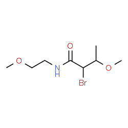 ChemSpider 2D Image | 2-Bromo-3-methoxy-N-(2-methoxyethyl)butanamide | C8H16BrNO3