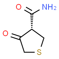 ChemSpider 2D Image | (3R)-4-Oxotetrahydro-3-thiophenecarboxamide | C5H7NO2S