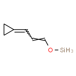 ChemSpider 2D Image | {[(1E)-3-Cyclopropylidene-1-propen-1-yl]oxy}silane | C6H10OSi