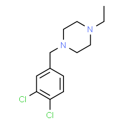 ChemSpider 2D Image | 1-(3,4-Dichlorobenzyl)-4-ethylpiperazine | C13H18Cl2N2