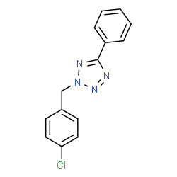 ChemSpider 2D Image | 2-(4-Chlorobenzyl)-5-phenyl-2H-tetrazole | C14H11ClN4