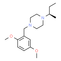 ChemSpider 2D Image | 1-[(2R)-2-Butanyl]-4-(2,5-dimethoxybenzyl)piperazine | C17H28N2O2