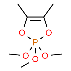 ChemSpider 2D Image | 2,2,2-TRIMETHOXY-4,5-DIMETHYL-1,3-DIOXAPHOSPHOLENE | C7H15O5P
