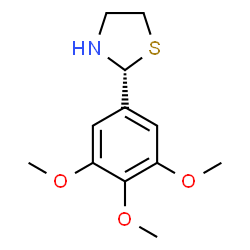 ChemSpider 2D Image | (2R)-2-(3,4,5-Trimethoxyphenyl)-1,3-thiazolidine | C12H17NO3S
