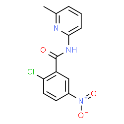 ChemSpider 2D Image | 2-Chloro-N-(6-methyl-2-pyridinyl)-5-nitrobenzamide | C13H10ClN3O3