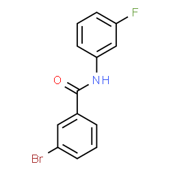 ChemSpider 2D Image | 3-Bromo-N-(3-fluorophenyl)benzamide | C13H9BrFNO