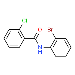 ChemSpider 2D Image | N-(2-Bromophenyl)-2-chlorobenzamide | C13H9BrClNO