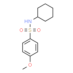 ChemSpider 2D Image | N-Cyclohexyl-4-methoxybenzenesulfonamide | C13H19NO3S