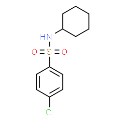ChemSpider 2D Image | 4-Chloro-N-cyclohexylbenzenesulfonamide | C12H16ClNO2S