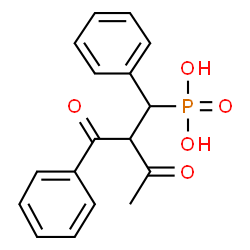 ChemSpider 2D Image | (2-Benzoyl-3-oxo-1-phenylbutyl)phosphonic acid | C17H17O5P